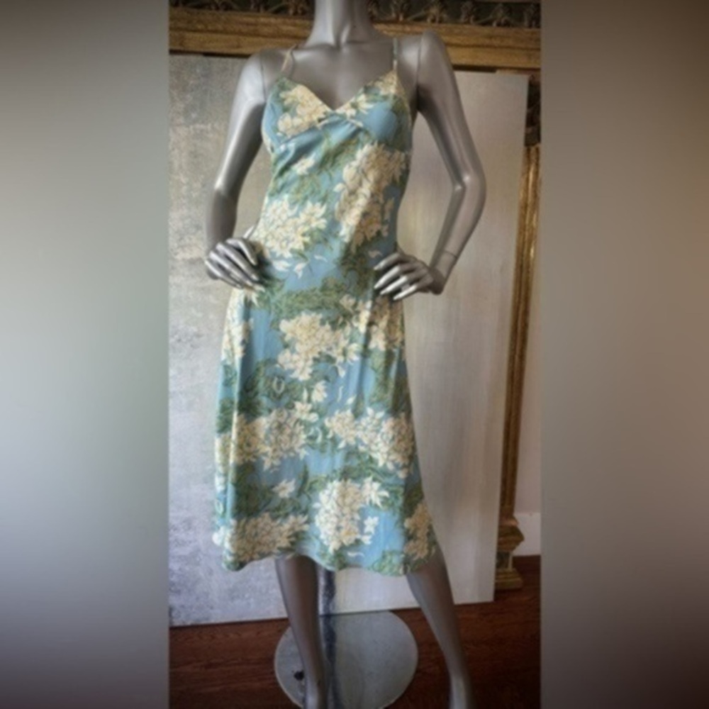 Vintage MICHAEL KORS Pure Silk Floral Summer Dress XS
